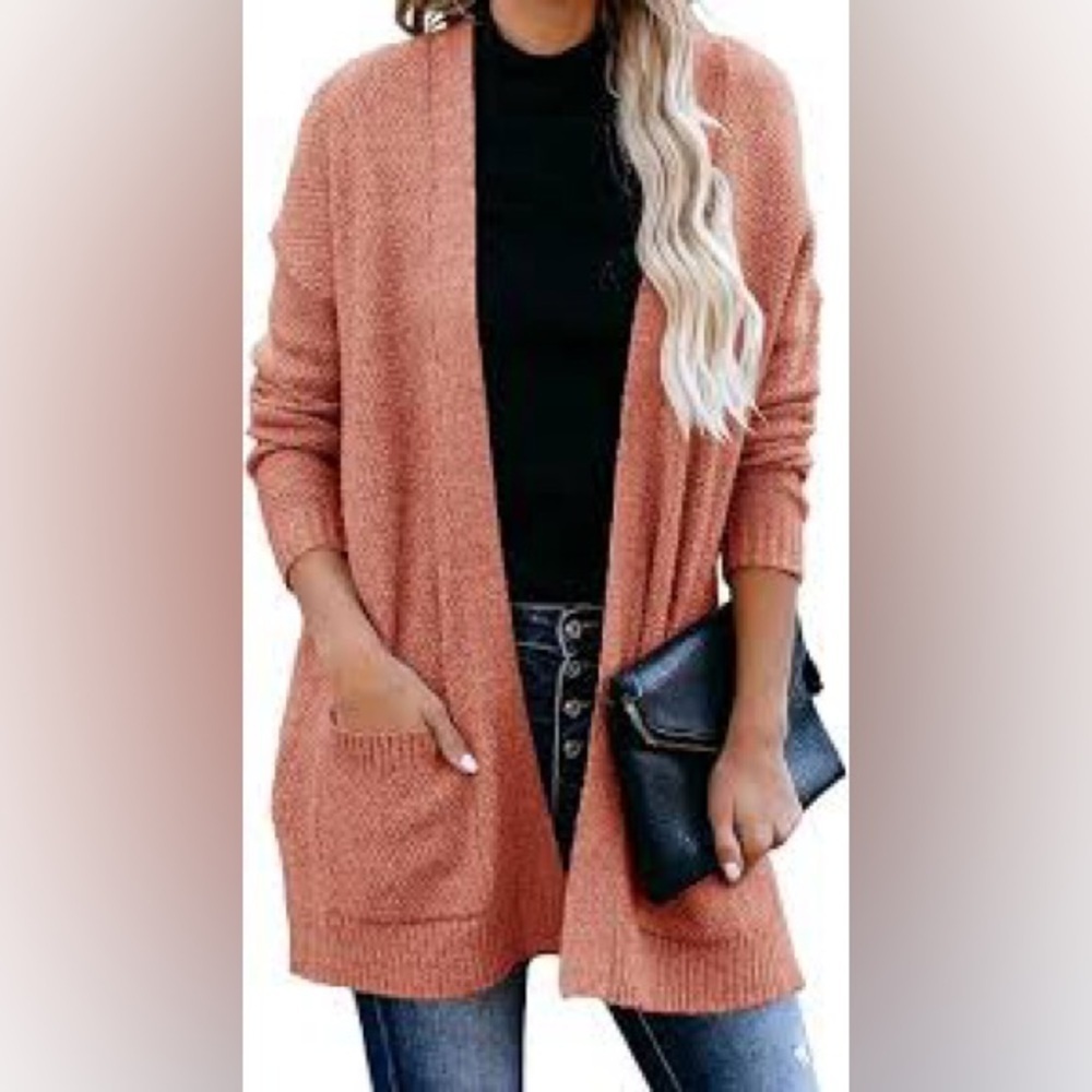 Madewell Kent Cardigan Pink Medium Alpaca Merino Wool Blend
